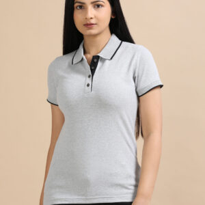 WOMEN POLO GREY TSHIRT