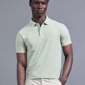 Men Solid Polo Collar T-shirt