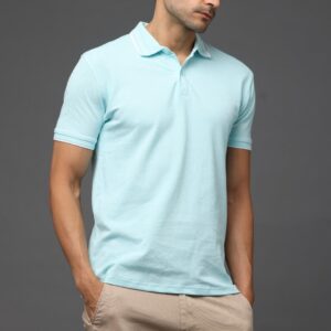 SHOWKEY Men Polo Collar T-shirt