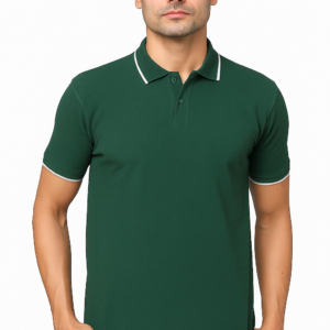 SHOWKEY Men Polo Collar T-shirt