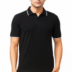 SHOWKEY Men Polo Collar T-shirt